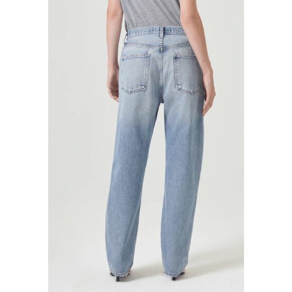 Agolde 90s Y2K Mid Rise Loose Fit Jeans Button Fly Denim Womens Size 25 - Picture 3 of 16